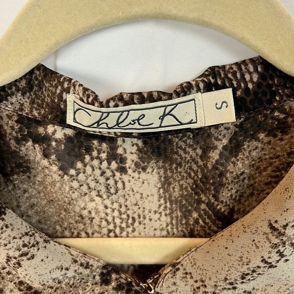 Chloe K. Snakeskin Patterned Blouse - Picture 2 of 6